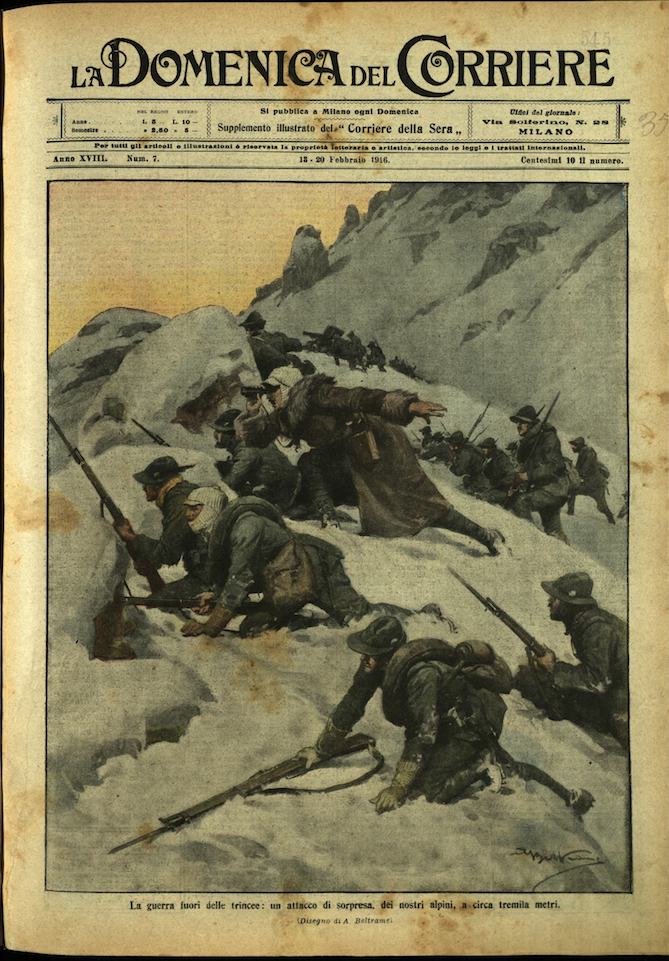 LA DOMENICA DEL CORRIERE. 13 - 20 febbraio 1916. Anno …