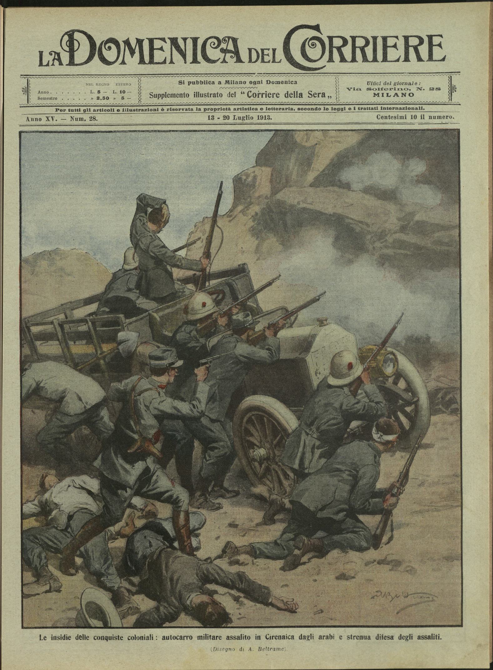 LA DOMENICA DEL CORRIERE. 13 - 20 Luglio 1913. Anno …