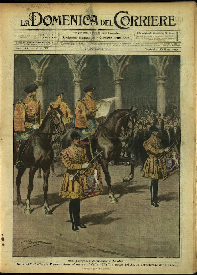 LA DOMENICA DEL CORRIERE. 13 - 20 luglio 1919. Anno …