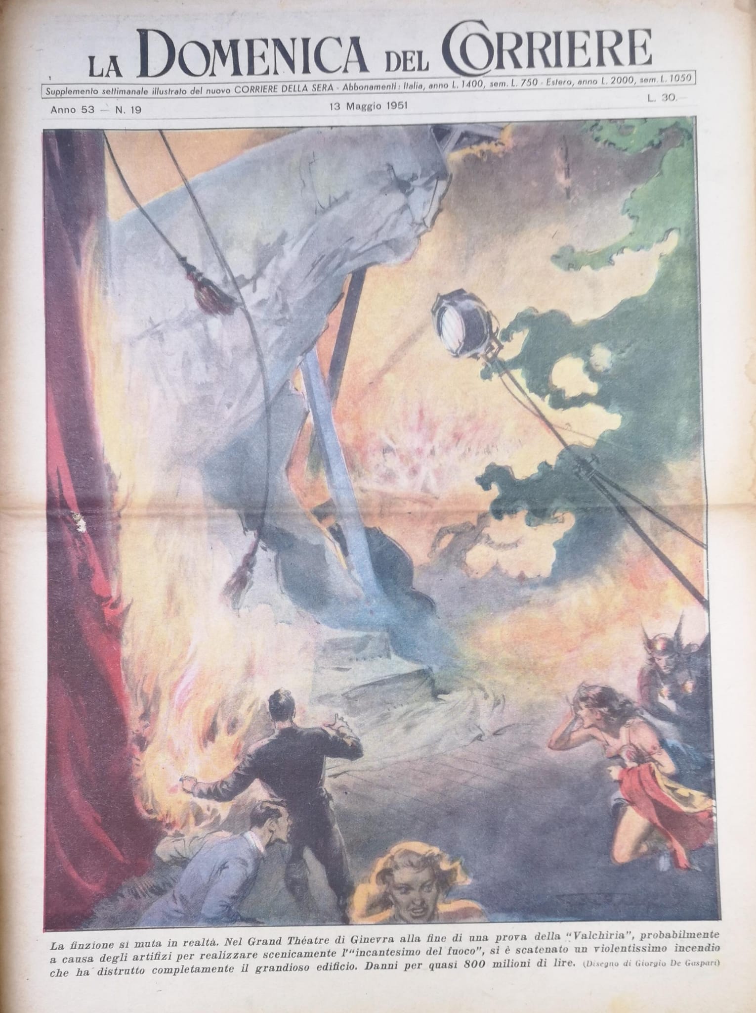 LA DOMENICA DEL CORRIERE 13 maggio 1951 Anno LIII - …