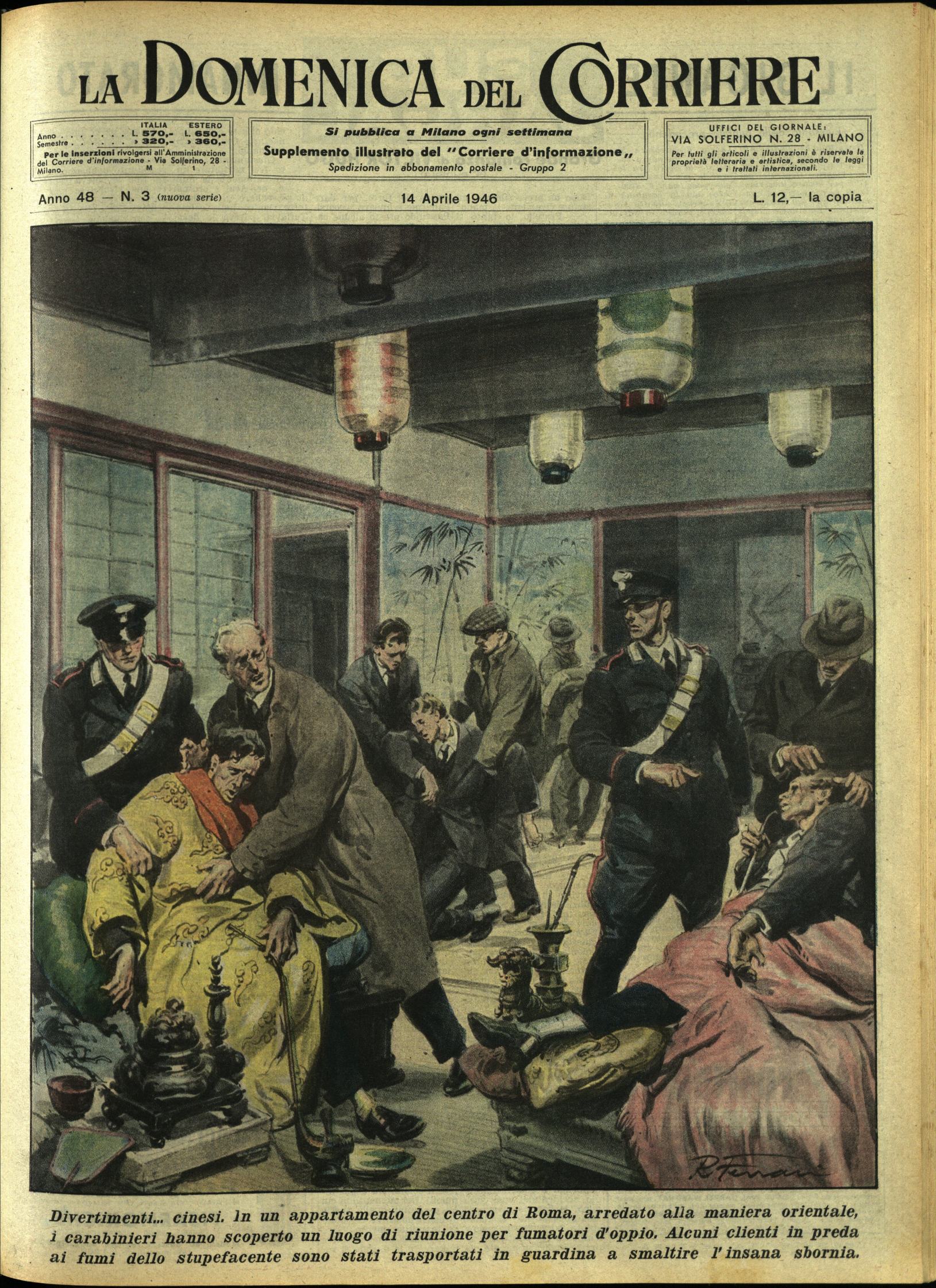 LA DOMENICA DEL CORRIERE. 14 Aprile 1946. Anno XLVIII - …