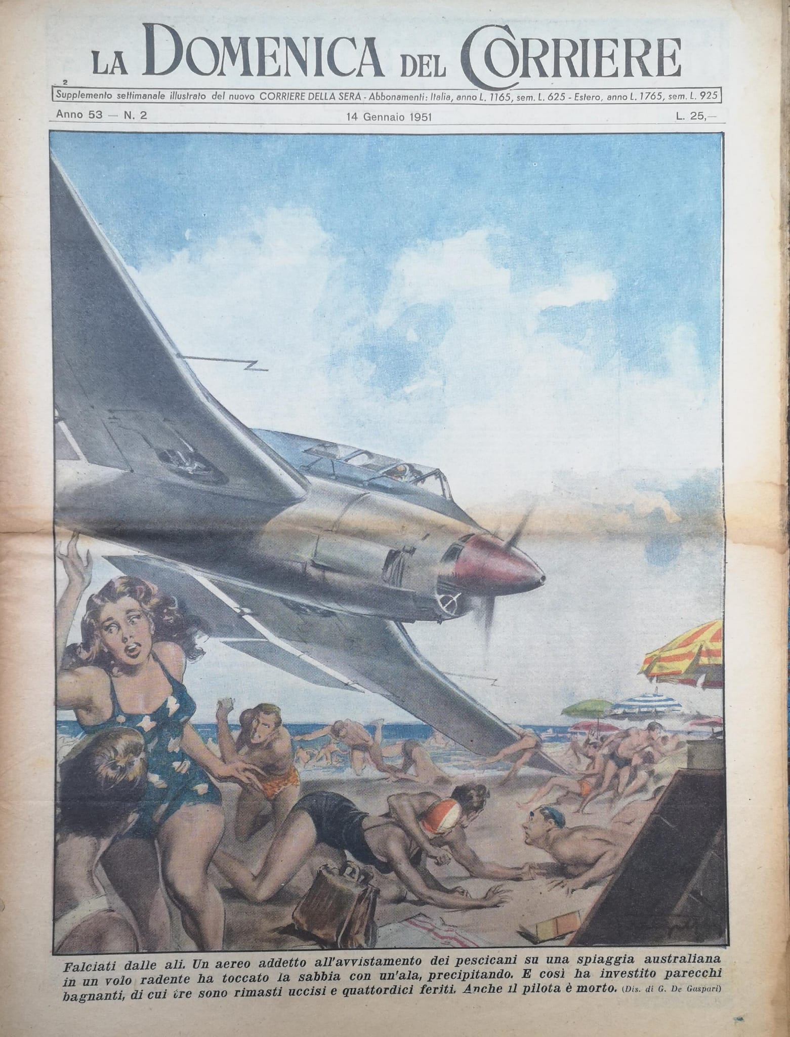 LA DOMENICA DEL CORRIERE 14 Gennaio 1951 Anno LIII - …