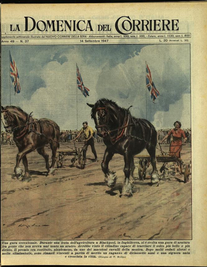 LA DOMENICA DEL CORRIERE. 14 settembre 1947. Anno XLIX - …
