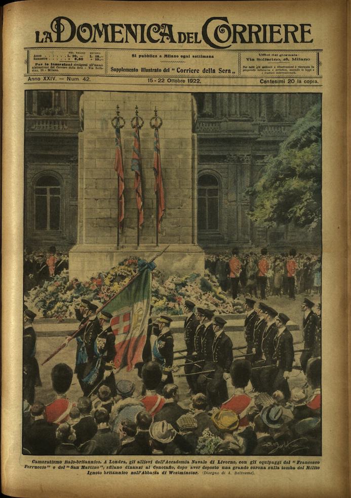 LA DOMENICA DEL CORRIERE. 15 - 22 ottobre 1922. Anno …