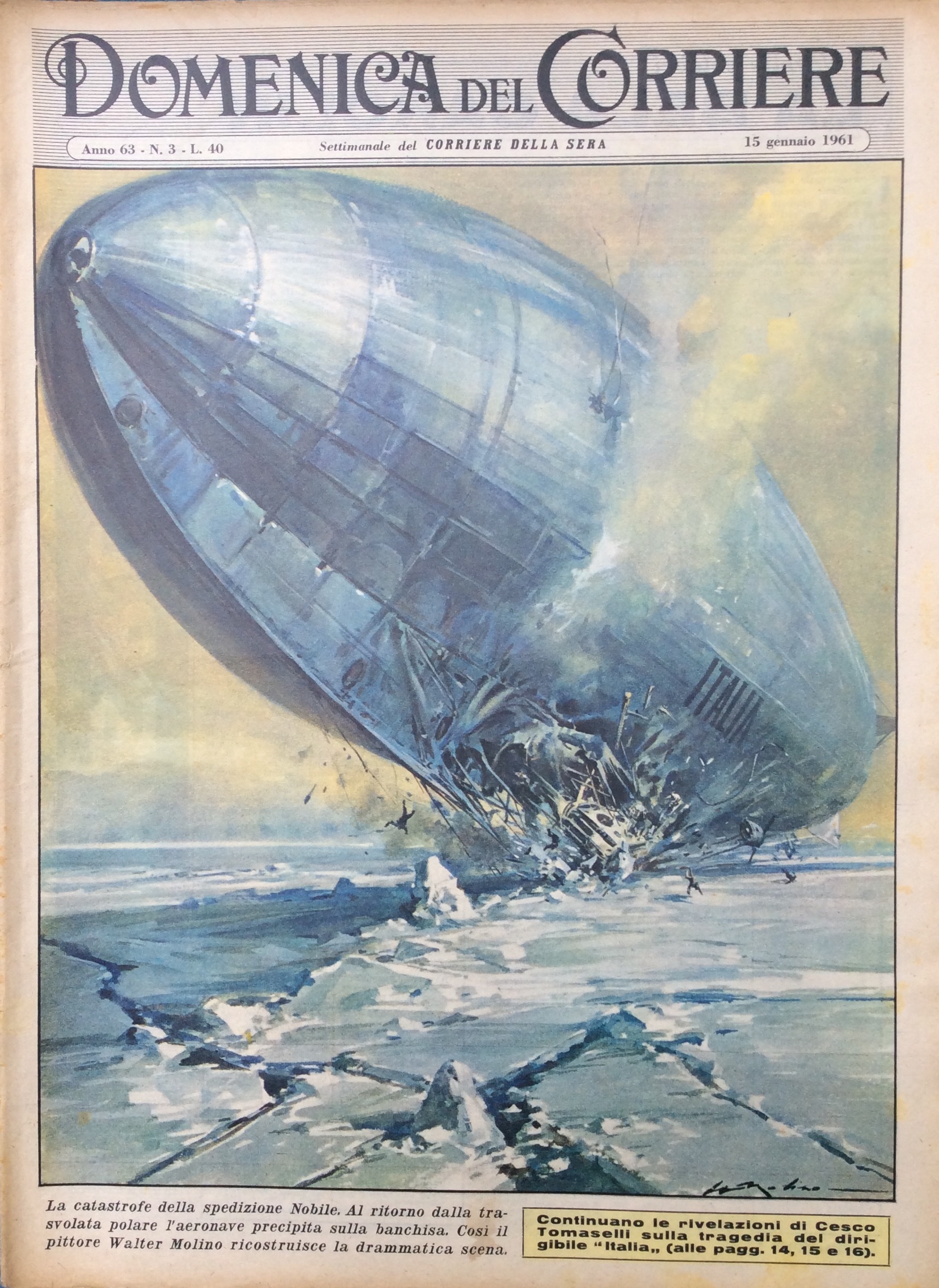 LA DOMENICA DEL CORRIERE 15 Gennaio 1961 Anno 63 - …