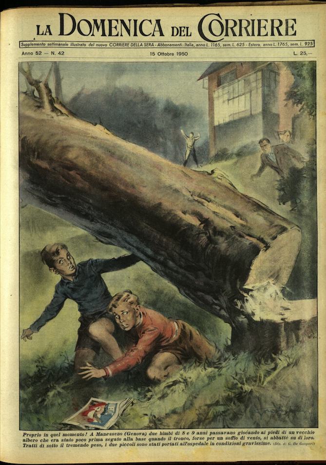 LA DOMENICA DEL CORRIERE. 15 ottobre 1950. Anno LII - …