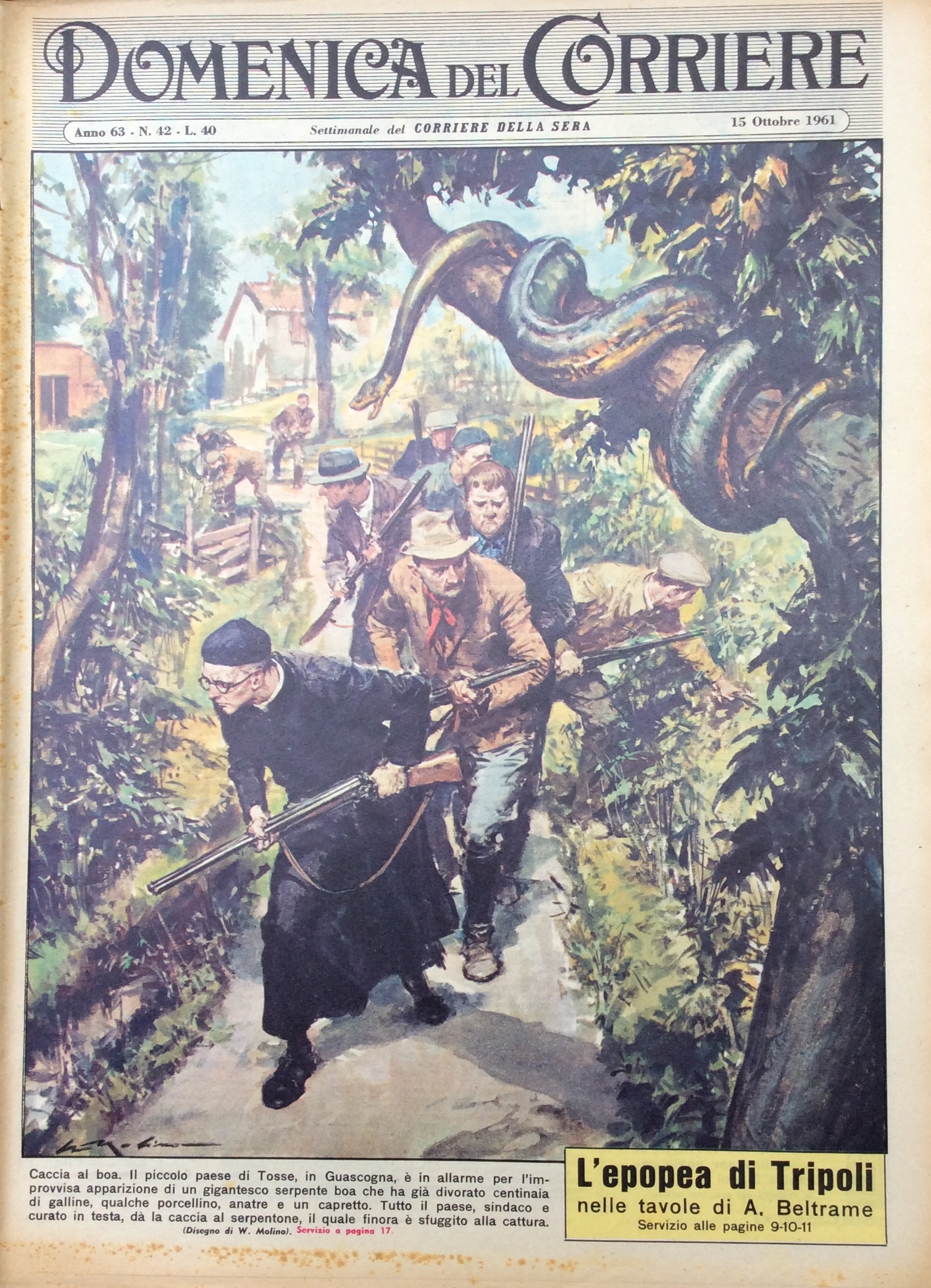 LA DOMENICA DEL CORRIERE 15 Ottobre 1961 Anno 63 - …