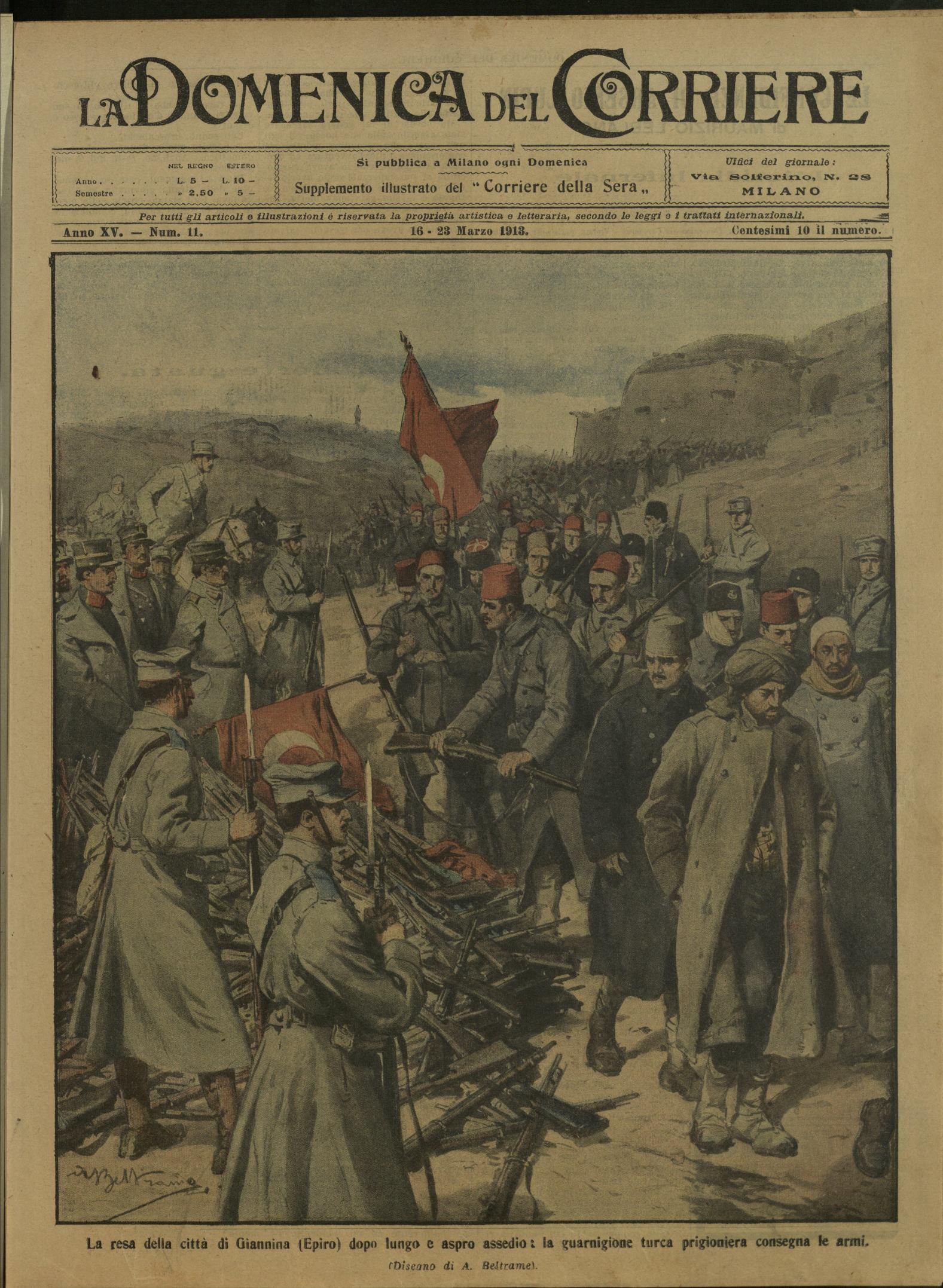 LA DOMENICA DEL CORRIERE. 16 - 23 Marzo 1913. Anno …