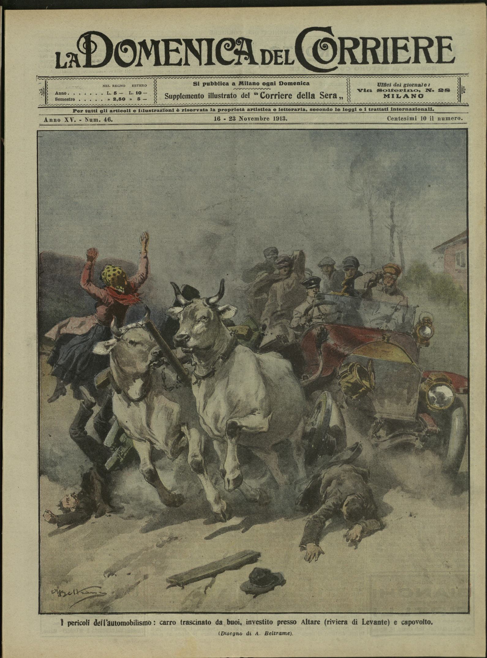 LA DOMENICA DEL CORRIERE. 16 - 23 Novembre 1913. Anno …