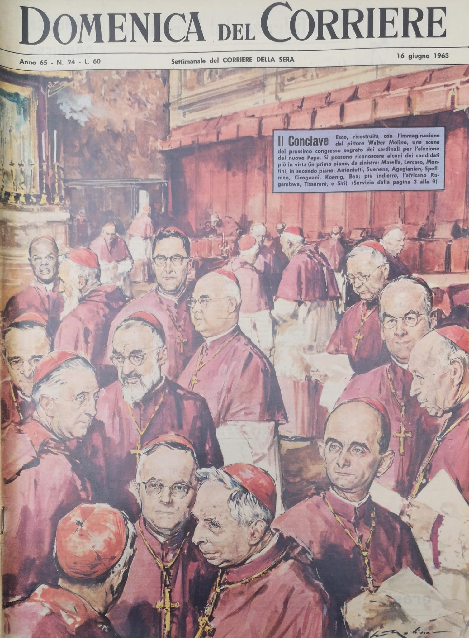 LA DOMENICA DEL CORRIERE 16 giugno 1963 Anno 65 - …