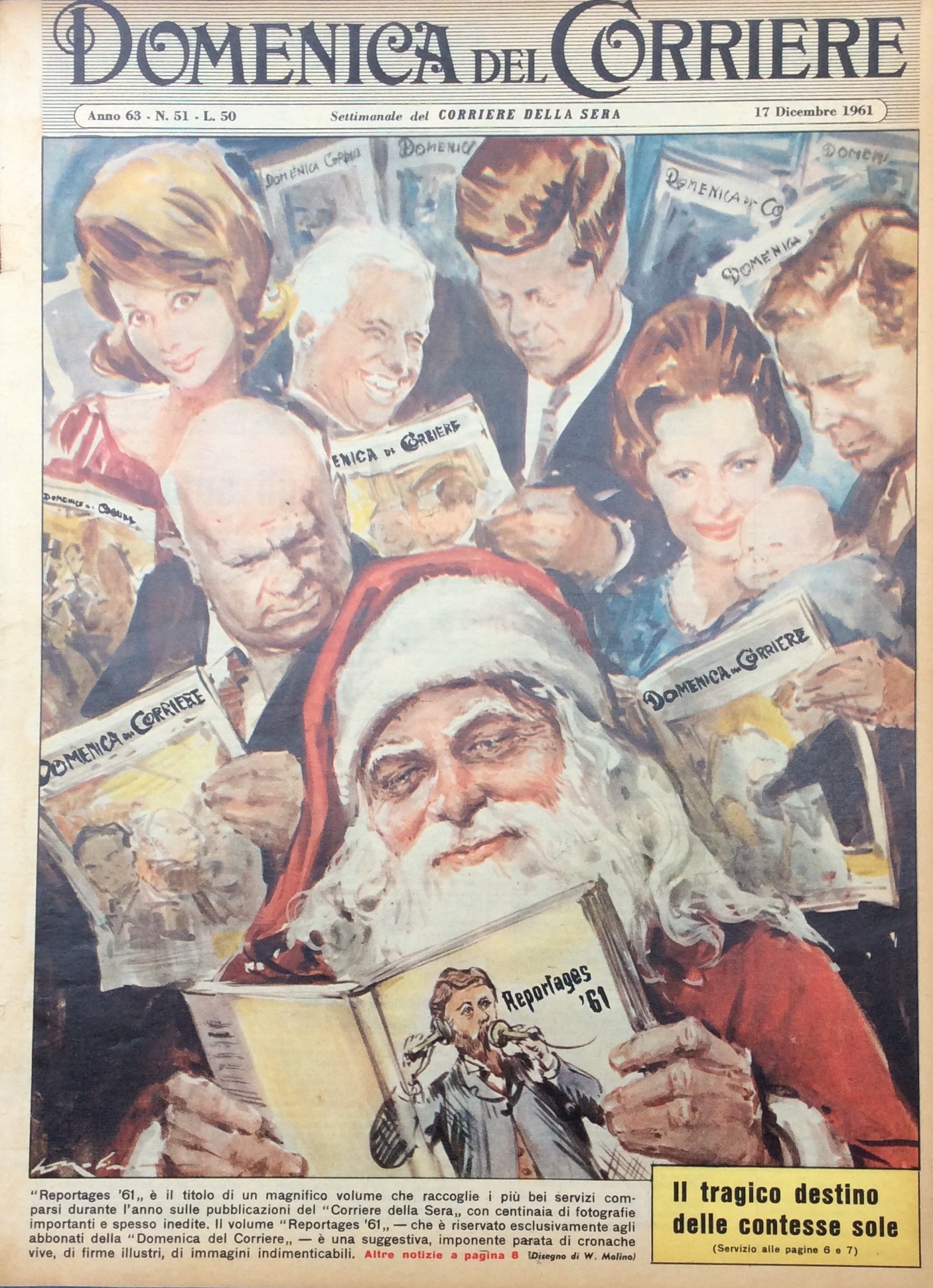 LA DOMENICA DEL CORRIERE 17 Dicembre 1961 Anno 63 - …