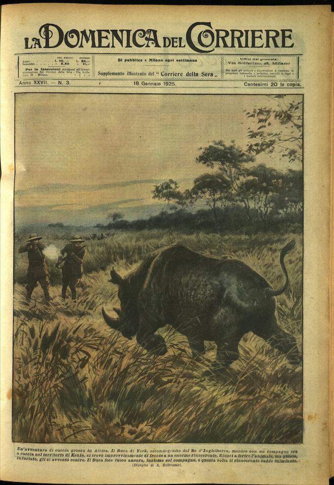 LA DOMENICA DEL CORRIERE. 18 gennaio 1925. Anno XXVII - …