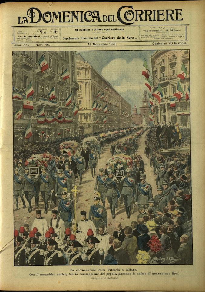 LA DOMENICA DEL CORRIERE. 18 novembre 1923. Anno XXV - …