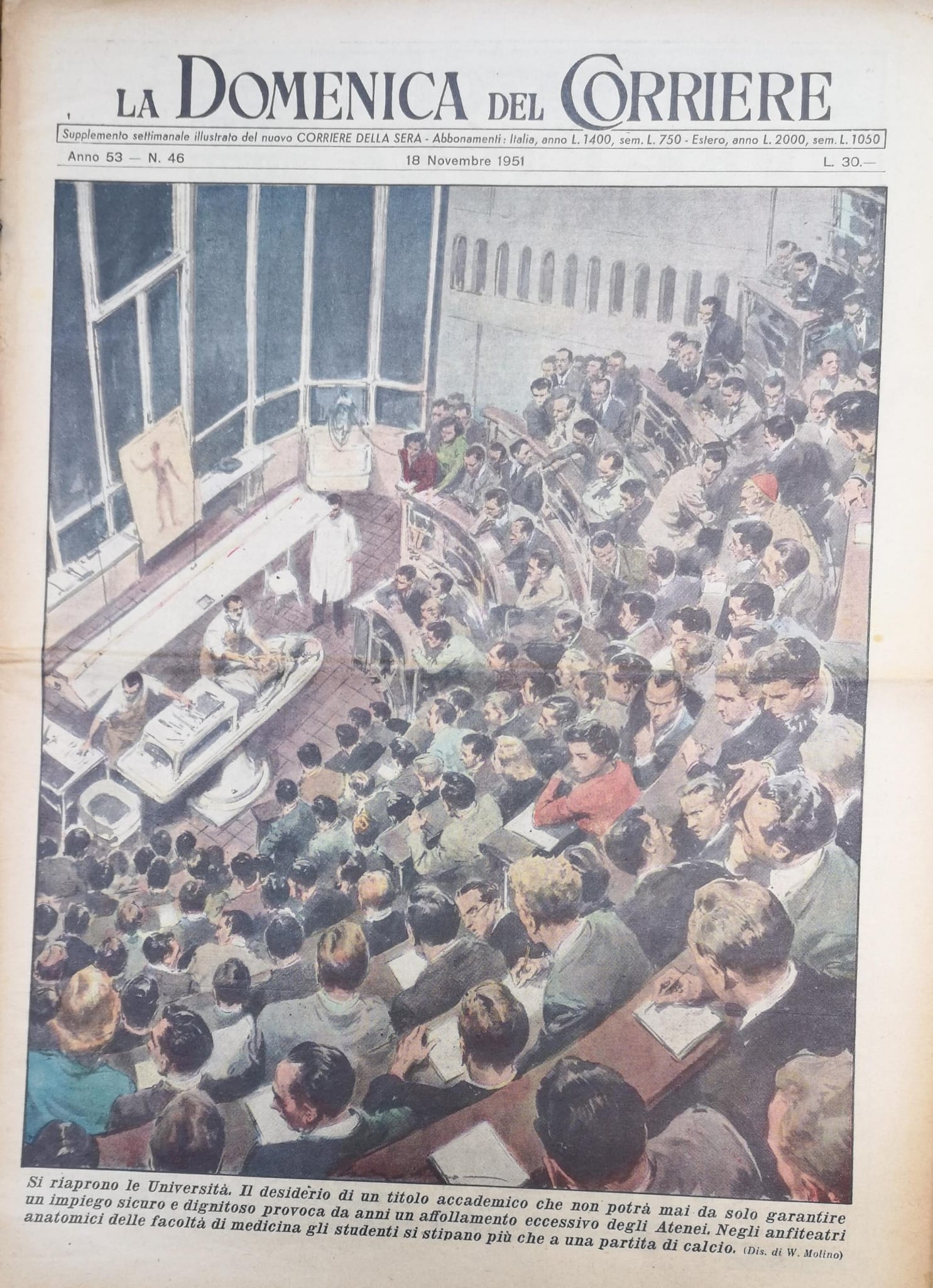LA DOMENICA DEL CORRIERE 18 novembre 1951 Anno LIII - …