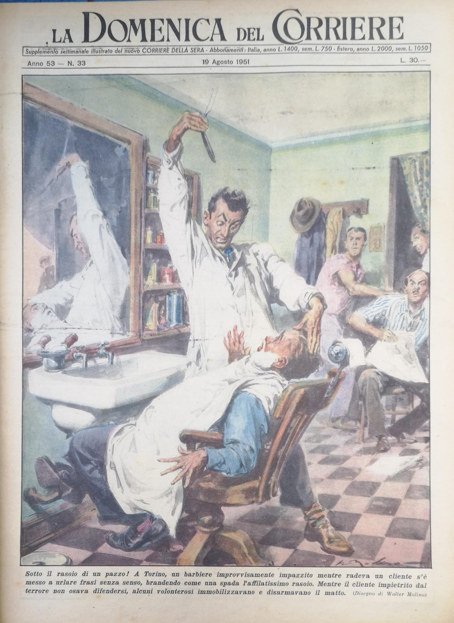 LA DOMENICA DEL CORRIERE 19 agosto 1951 Anno LIII - …