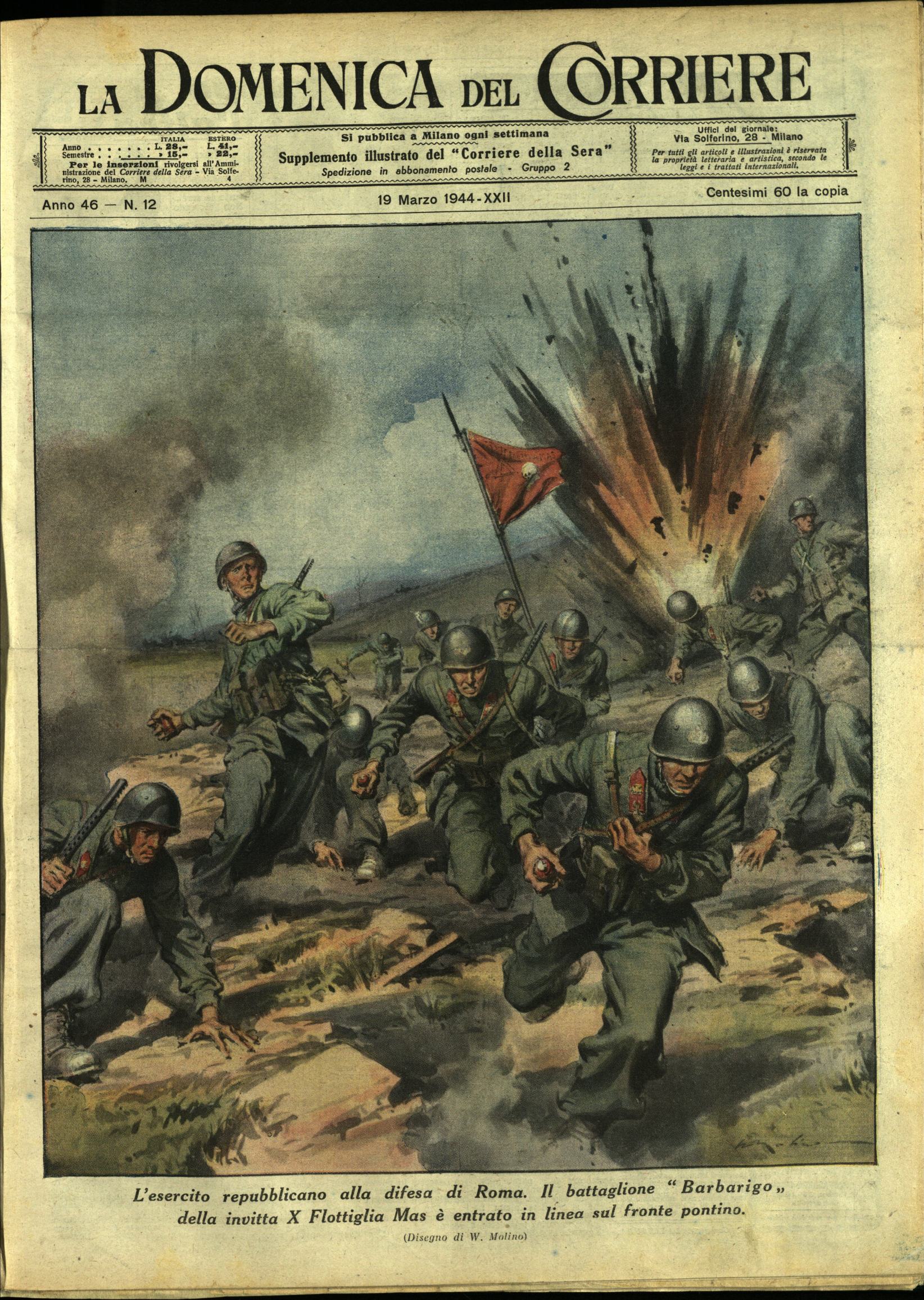 LA DOMENICA DEL CORRIERE 19 Marzo 1944 Anno XLVI - …