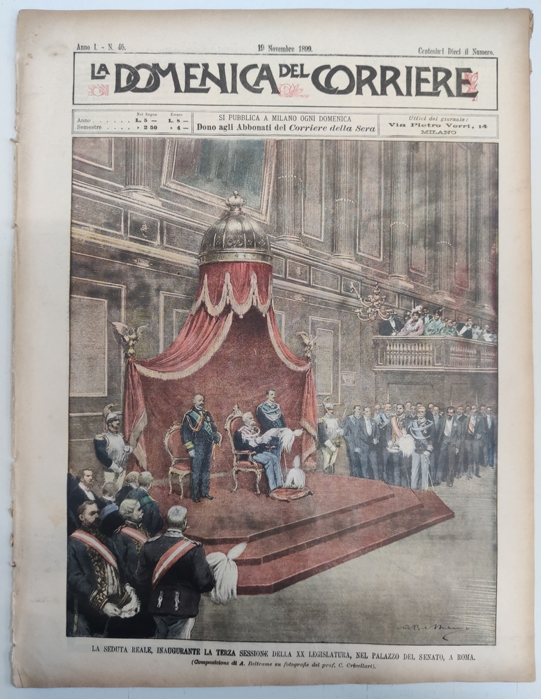 LA DOMENICA DEL CORRIERE 19 novembre 1899 Anno I - …