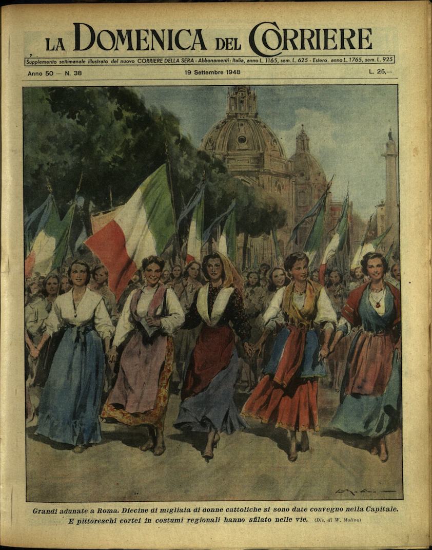 LA DOMENICA DEL CORRIERE. 19 settembre 1948. Anno L - …