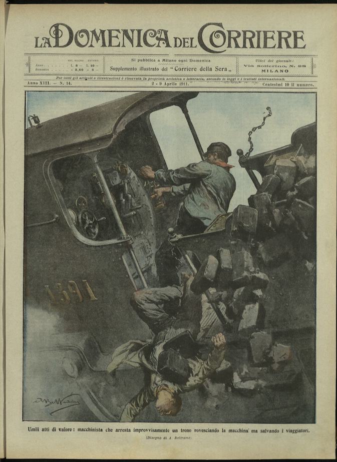 LA DOMENICA DEL CORRIERE. 2 - 9 Aprile 1911 . …