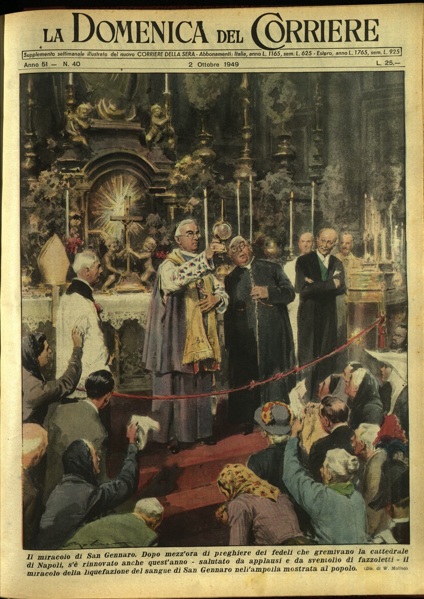 LA DOMENICA DEL CORRIERE 2 Ottobre 1949 Anno LI - …