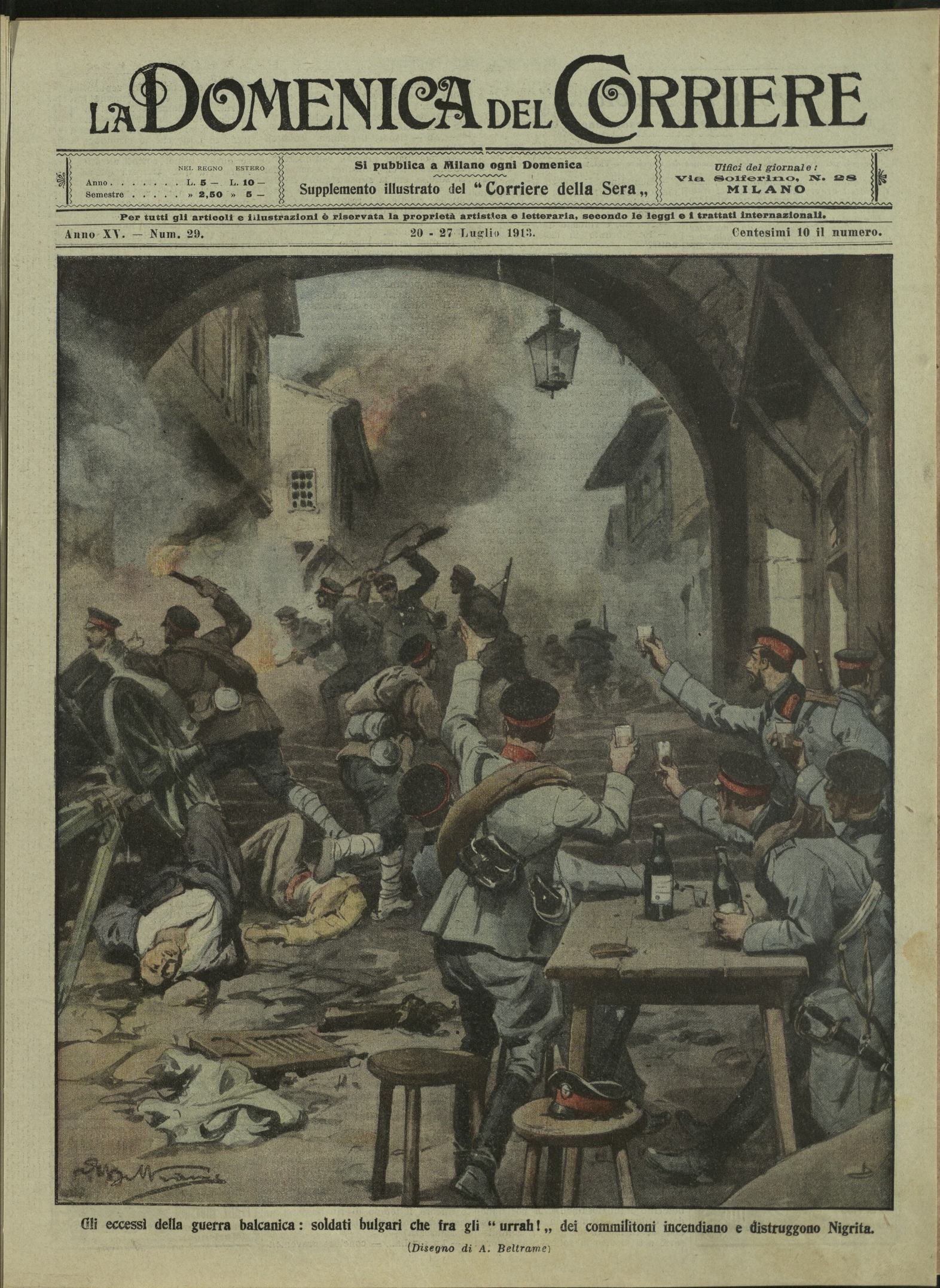 LA DOMENICA DEL CORRIERE. 20 - 27 Luglio 1913. Anno …
