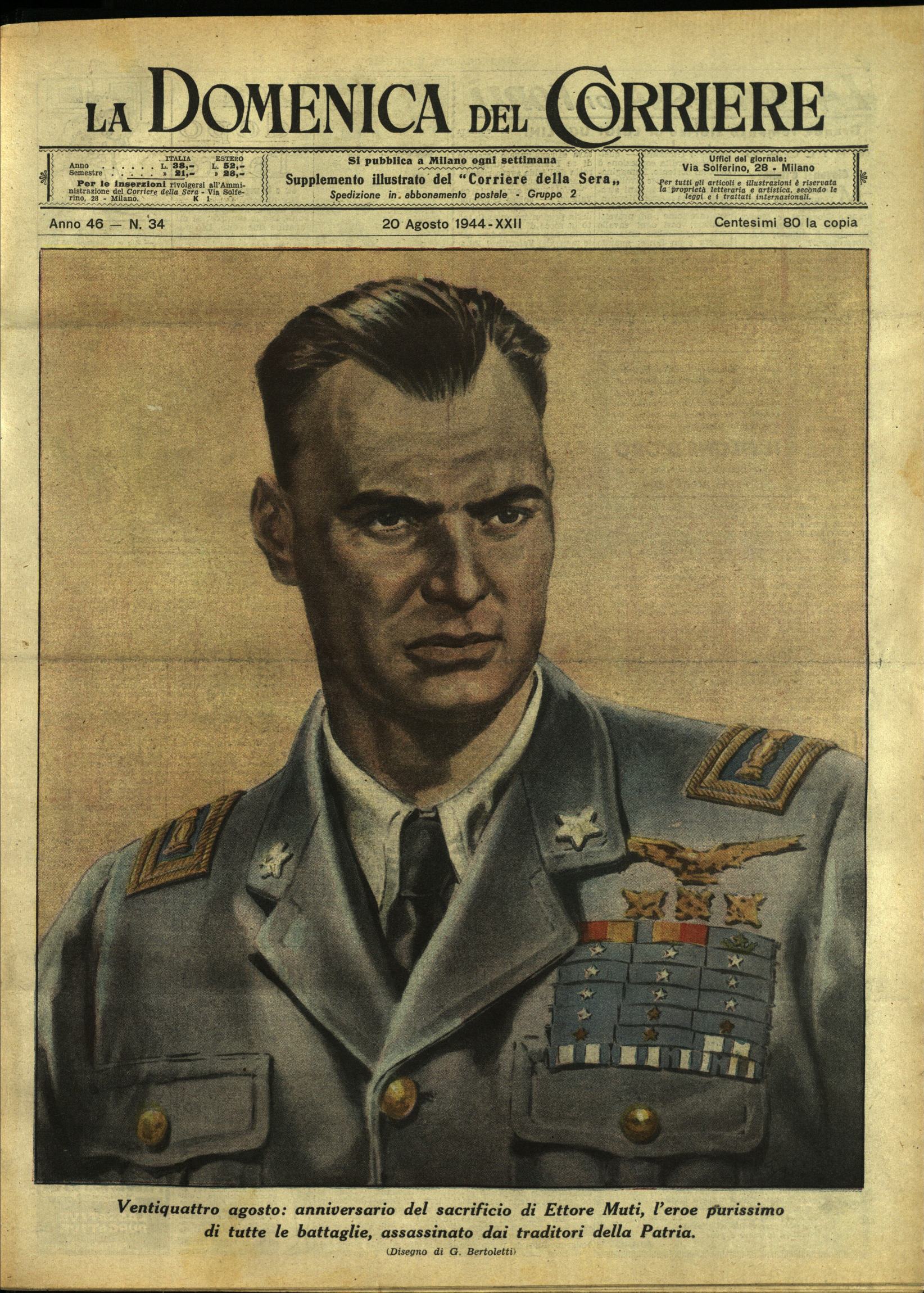 LA DOMENICA DEL CORRIERE 20 Agosto 1944 Anno XLVI - …