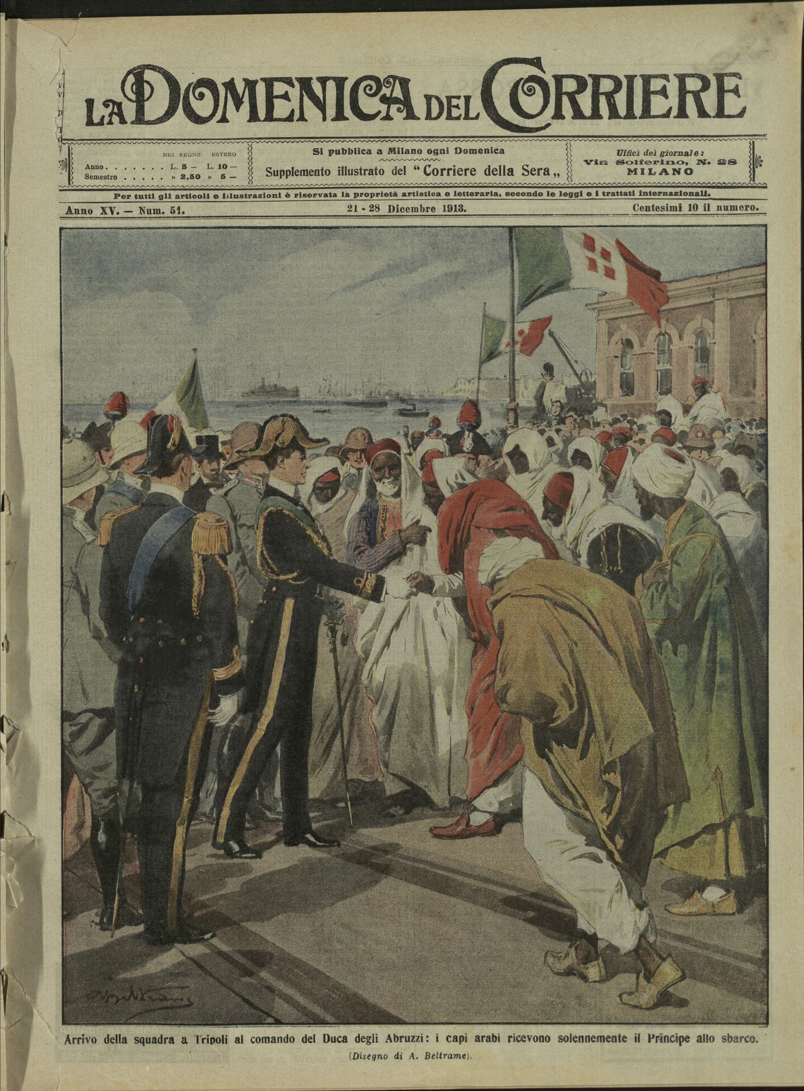 LA DOMENICA DEL CORRIERE. 21 - 28 Dicembre 1913. Anno …
