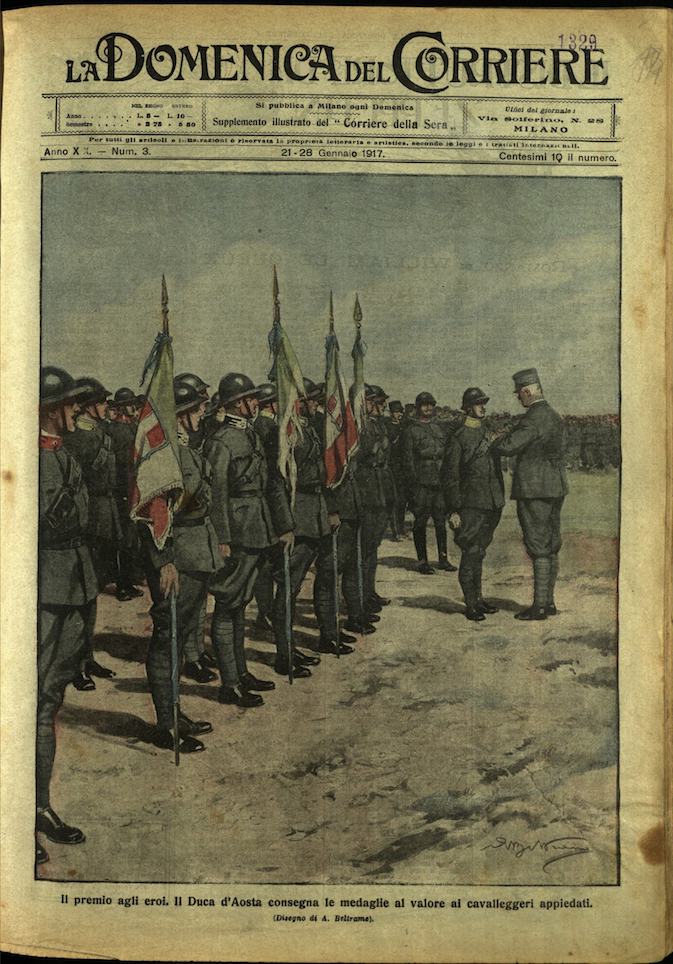 LA DOMENICA DEL CORRIERE. 21 - 28 gennaio 1917. Anno …