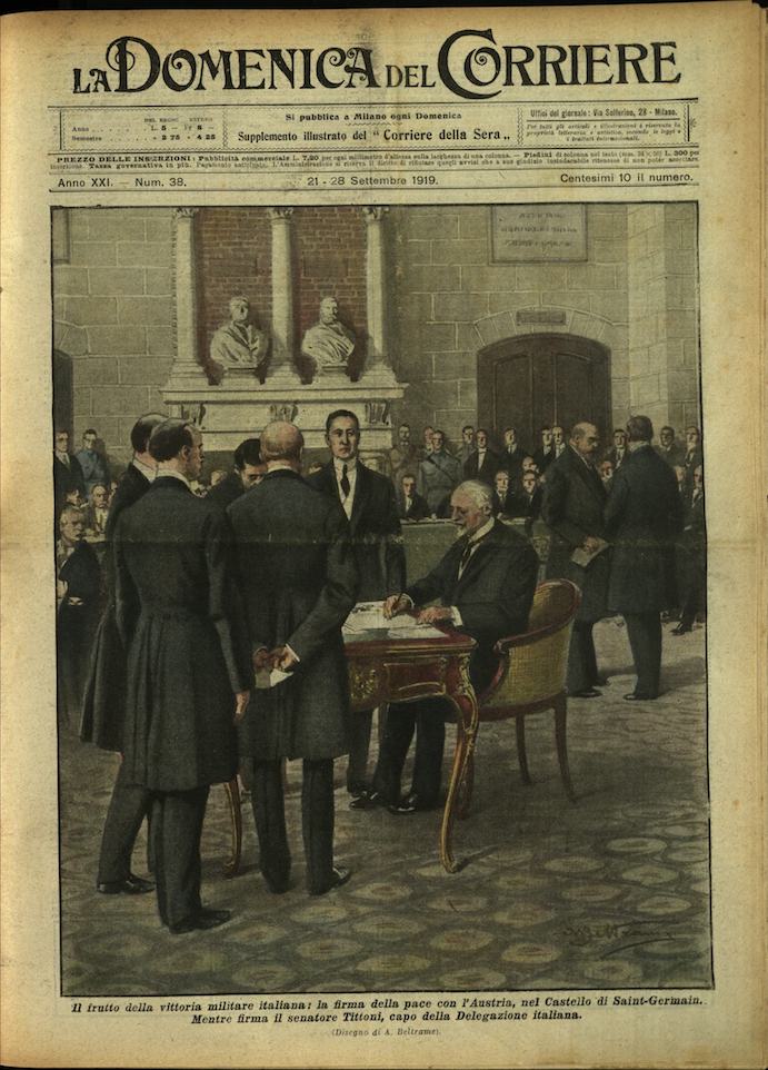 LA DOMENICA DEL CORRIERE. 21 - 28 settembre 1919. Anno …