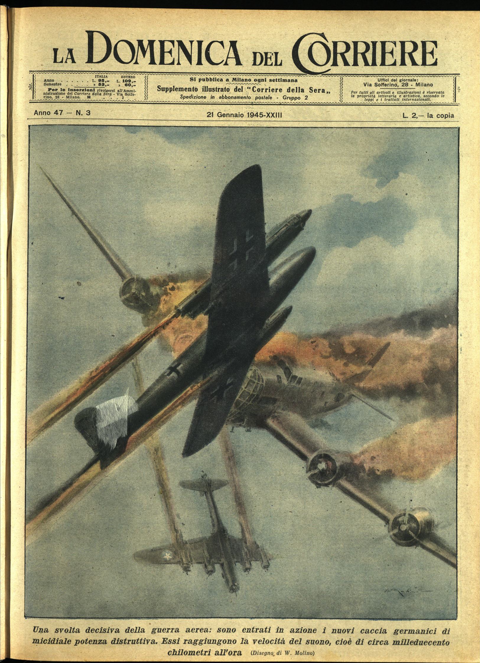 LA DOMENICA DEL CORRIERE 21 Gennaio 1945 Anno XLVII - …