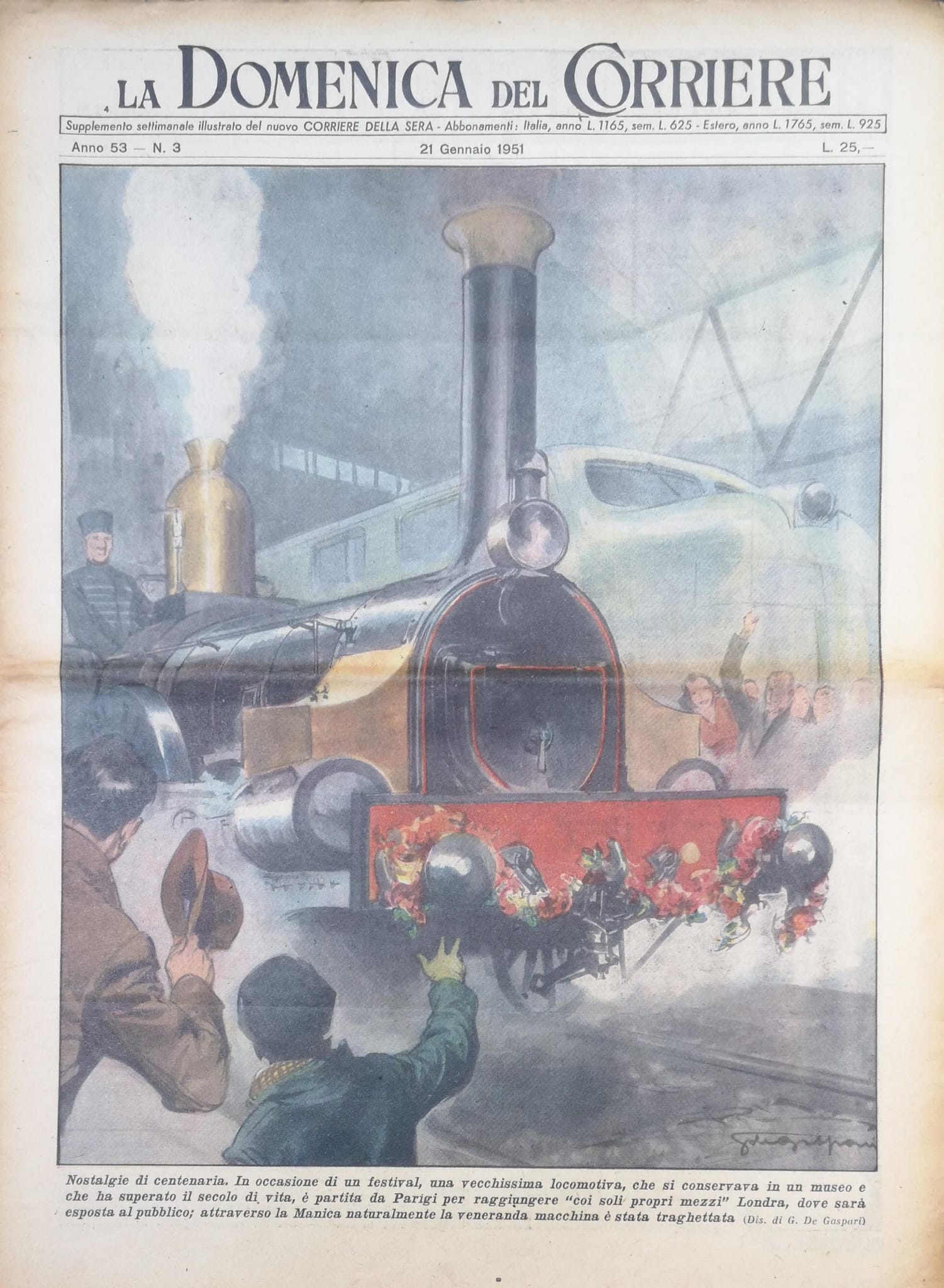 LA DOMENICA DEL CORRIERE 21 gennaio 1951 Anno LIII - …