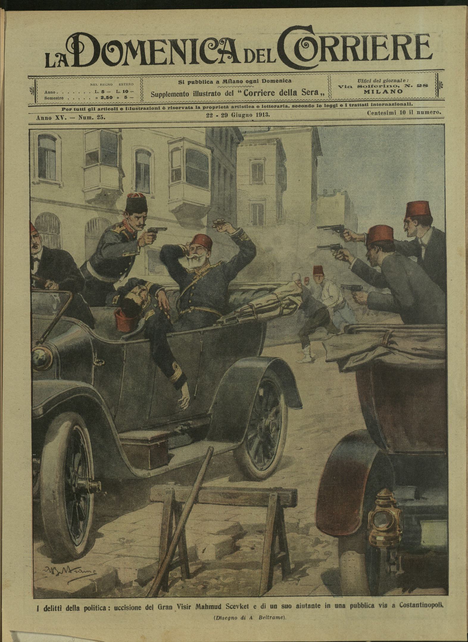 LA DOMENICA DEL CORRIERE. 22 - 29 Giugno 1913. Anno …