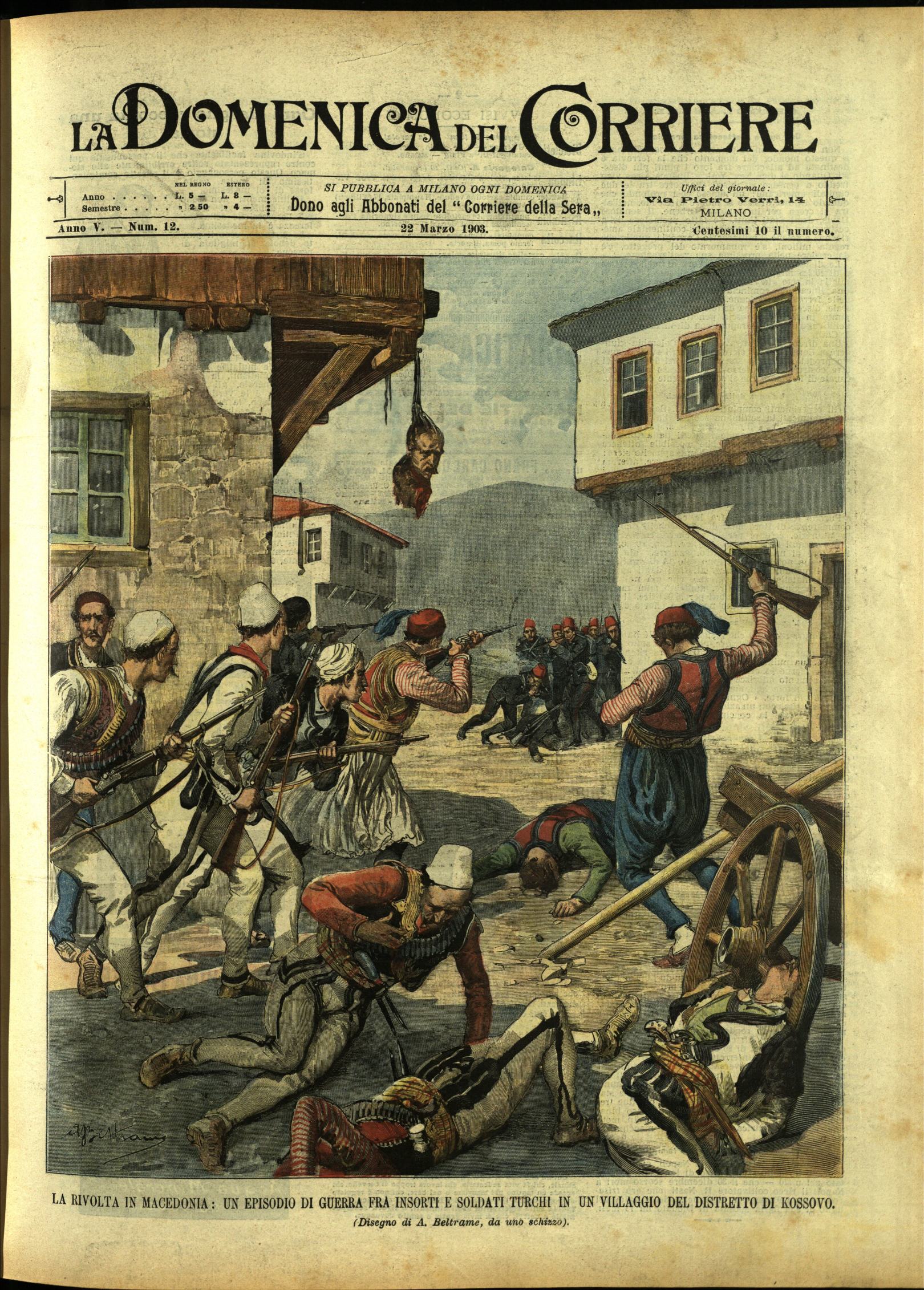 LA DOMENICA DEL CORRIERE. 22 Marzo 1903. Anno V - …