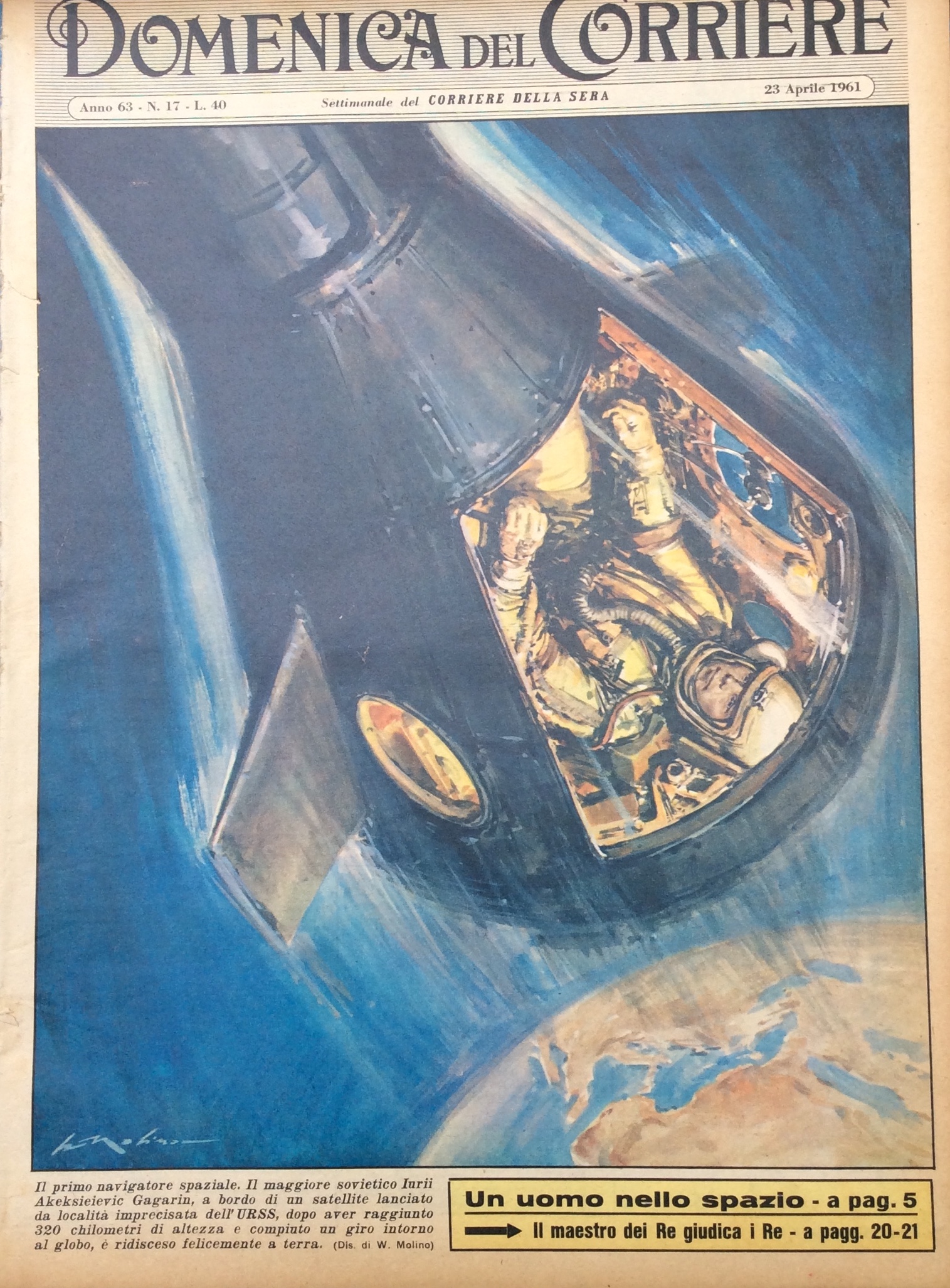 LA DOMENICA DEL CORRIERE 23 Aprile 1961 Anno 63 - …