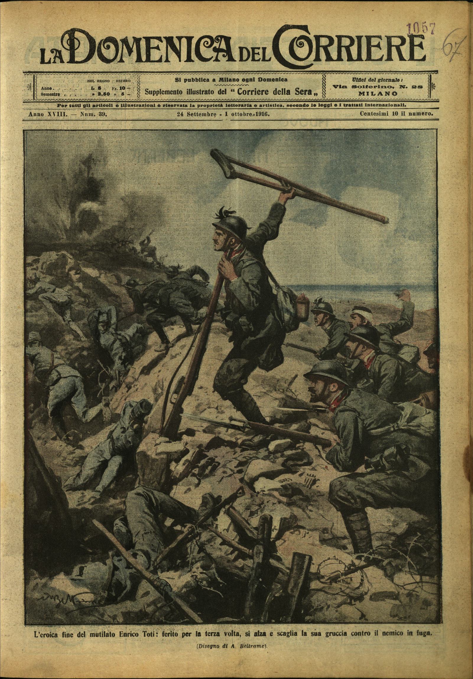 LA DOMENICA DEL CORRIERE 24 Settembre - 1 ottobre 1916 …
