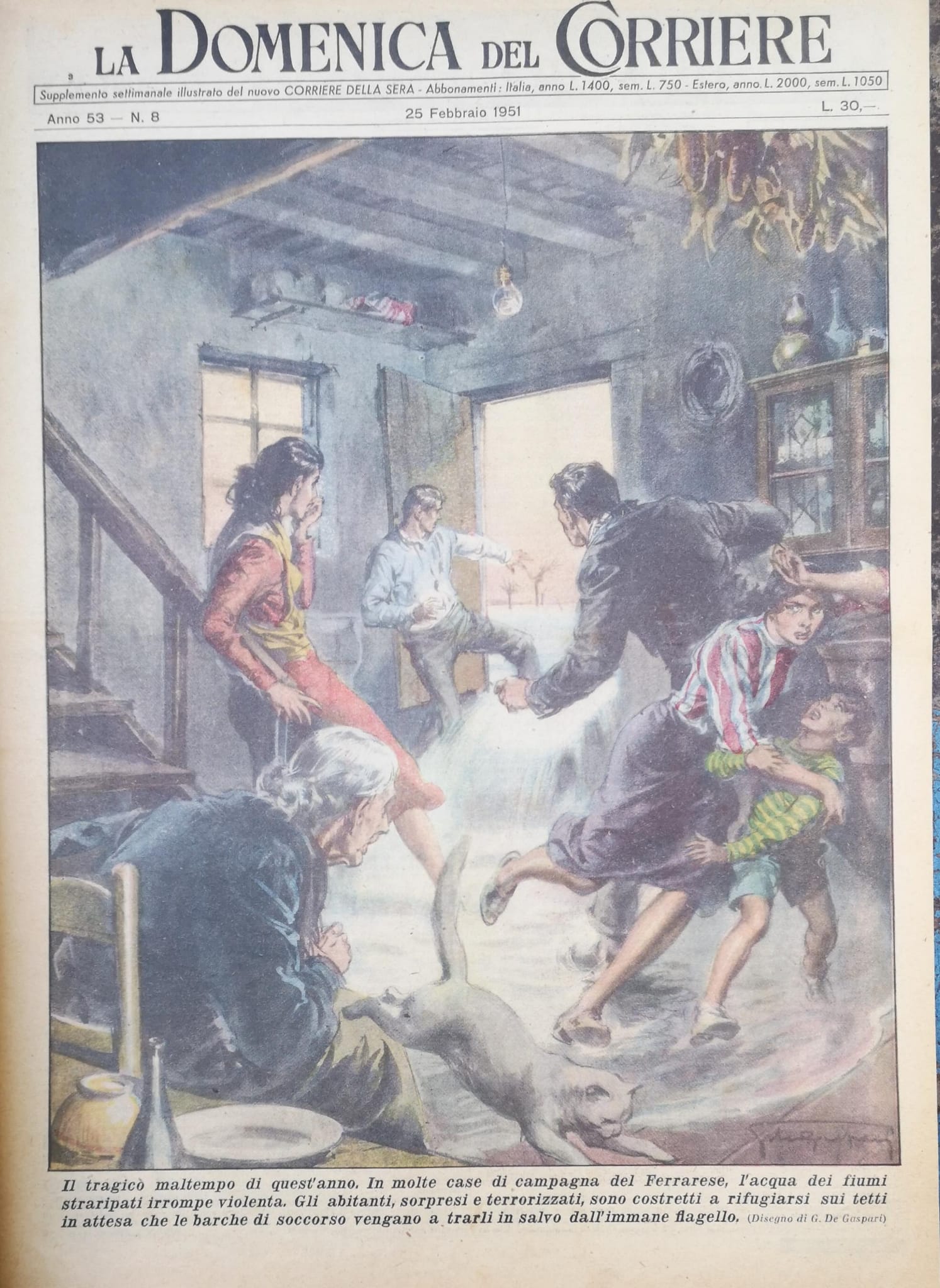 LA DOMENICA DEL CORRIERE 25 febbraio 1951 Anno LIII - …