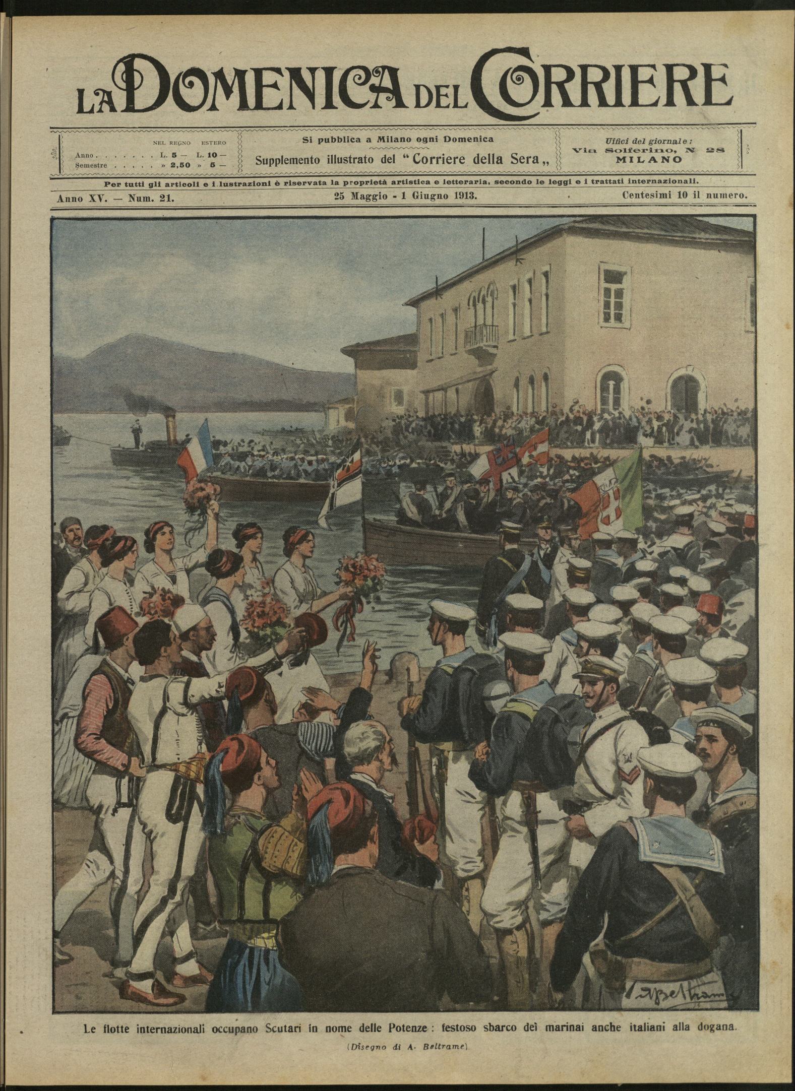 LA DOMENICA DEL CORRIERE. 25 Maggio - 1 giguno 1913. …