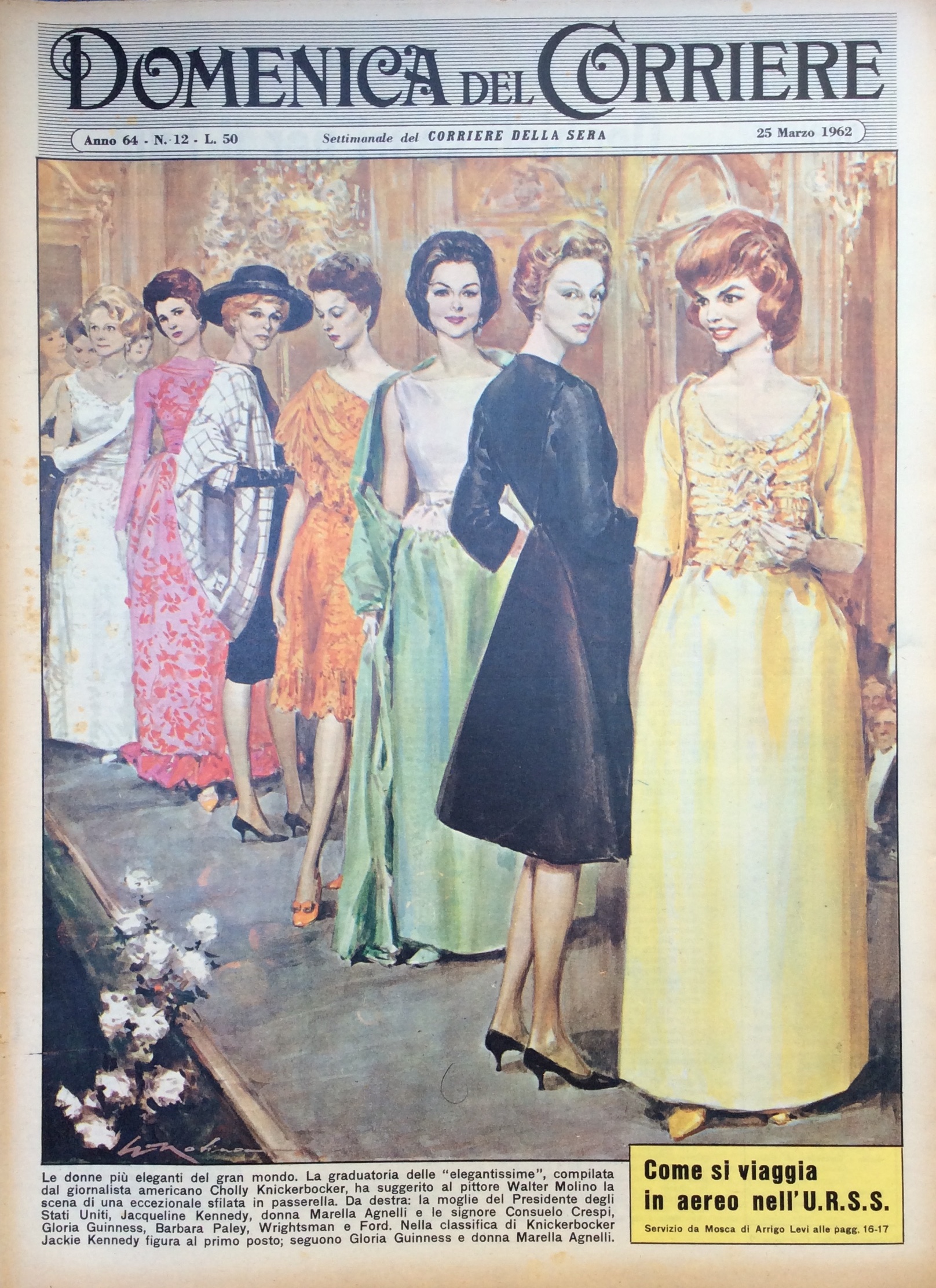 LA DOMENICA DEL CORRIERE 25 Marzo 1962 Anno 64 - …