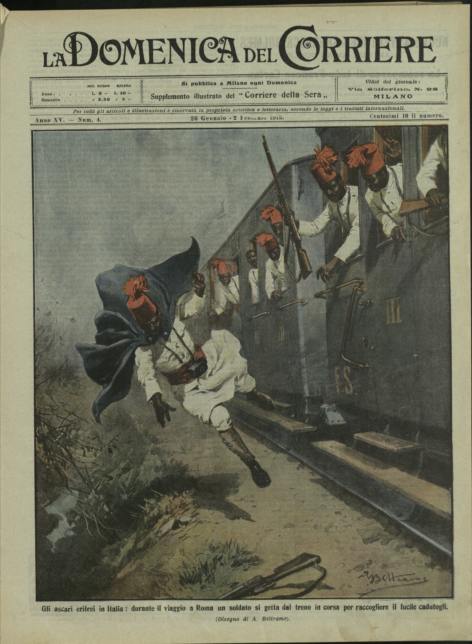 LA DOMENICA DEL CORRIERE. 26 Gennaio - 2 febbraio 1913. …