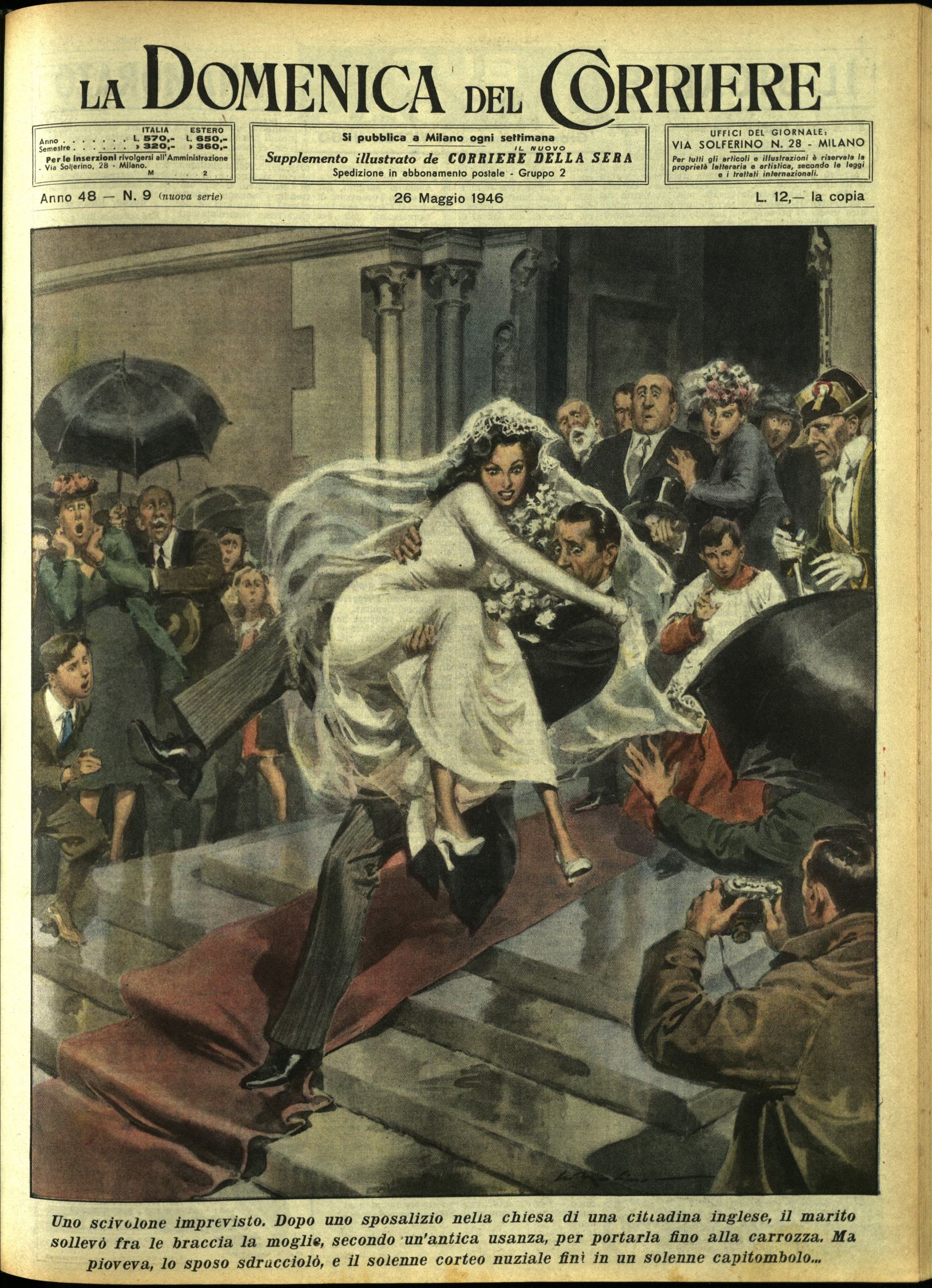 LA DOMENICA DEL CORRIERE. 26 maggio 1946. Anno XLVIII - …