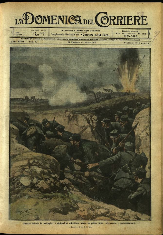 LA DOMENICA DEL CORRIERE. 27 febbraio - 5 marzo 1916. …