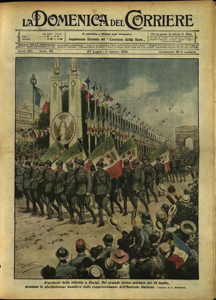 LA DOMENICA DEL CORRIERE. 27 luglio - 3 agosto 1919. …