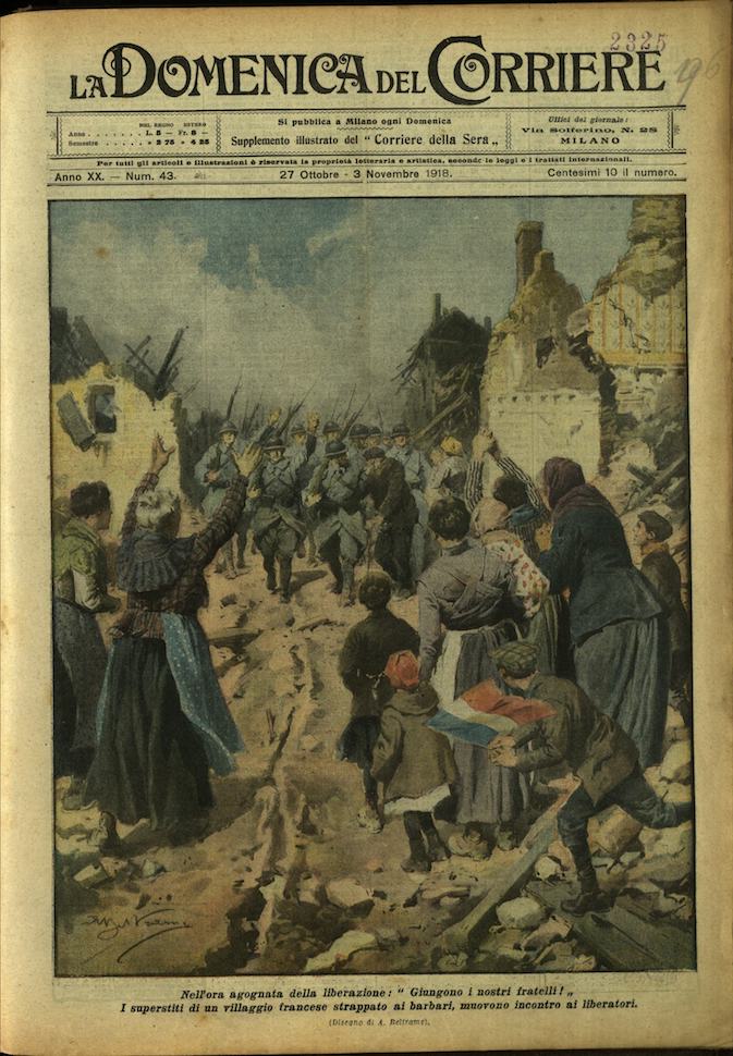 LA DOMENICA DEL CORRIERE. 27 ottobre - 3 novembre 1918. …