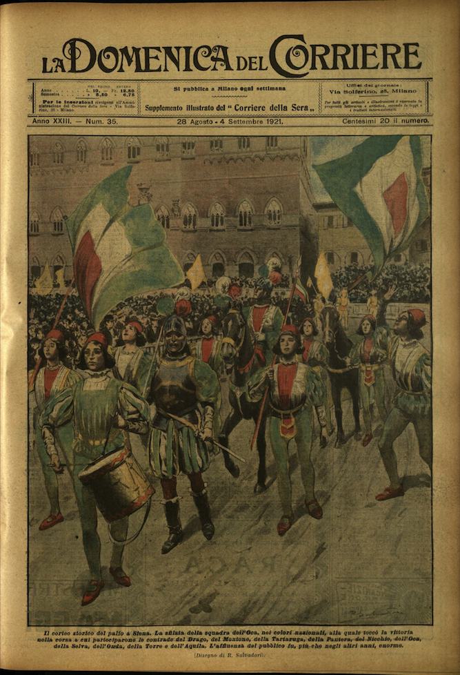 LA DOMENICA DEL CORRIERE. 28 agosto - 4 settembre 1921. …