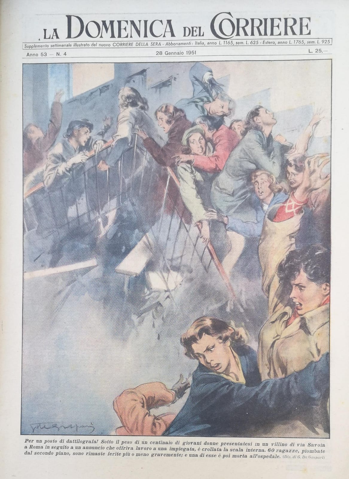 LA DOMENICA DEL CORRIERE 28 gennaio 1951 Anno LIII - …