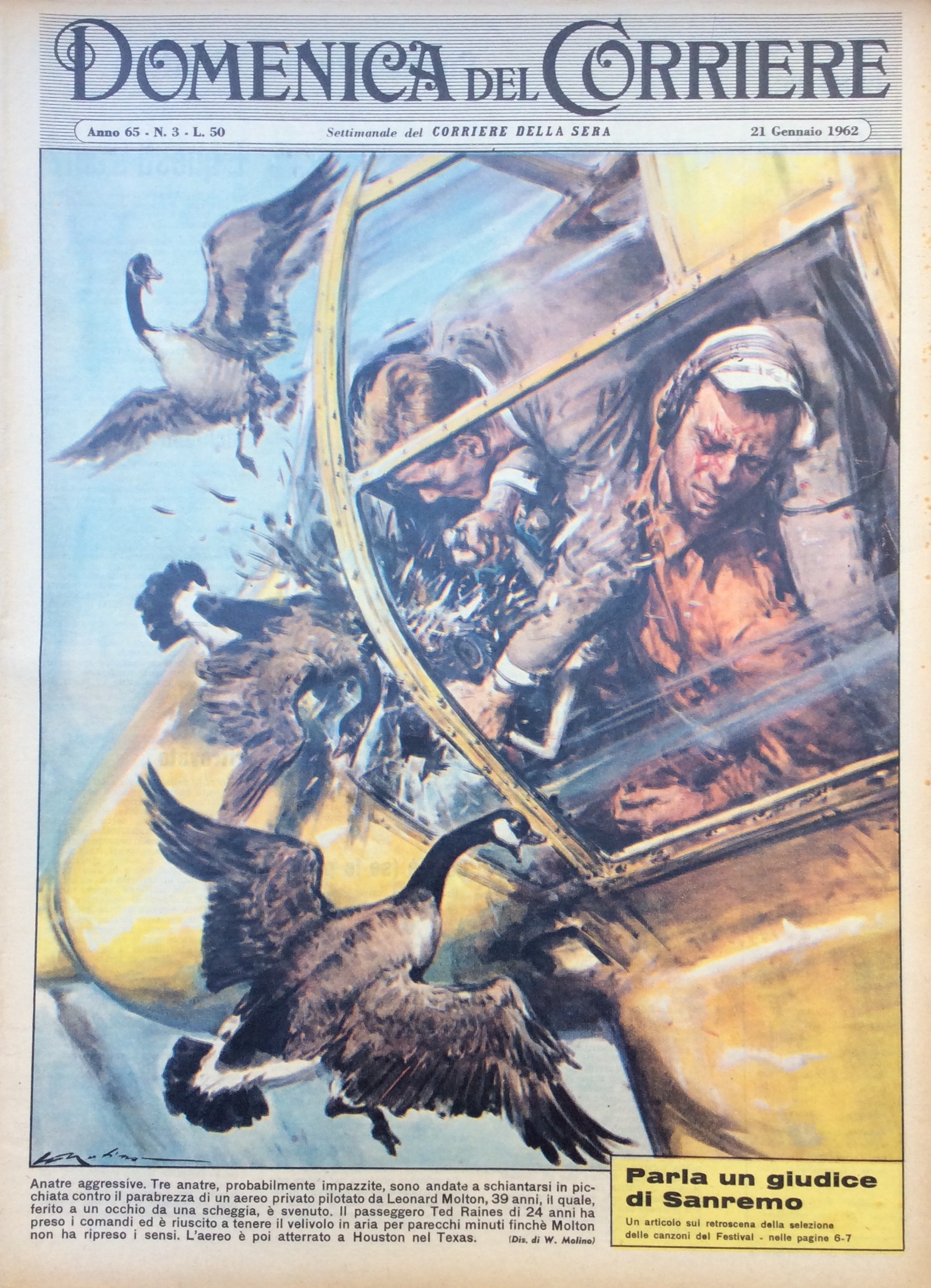 LA DOMENICA DEL CORRIERE 28 Gennaio 1962 Anno 64 - …