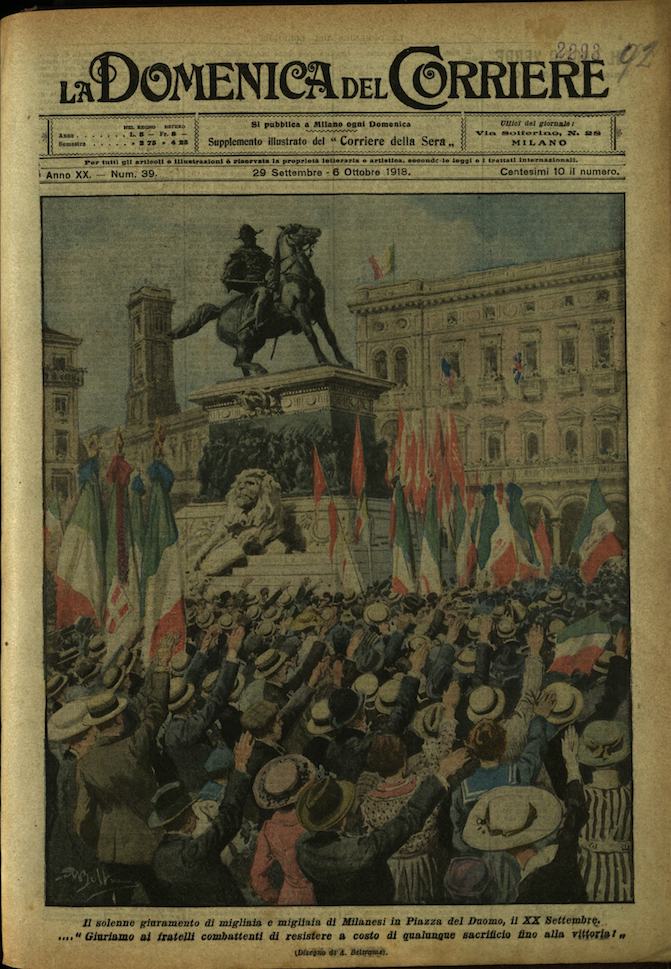 LA DOMENICA DEL CORRIERE. 29 settembre - 6 ottobre 1918. …
