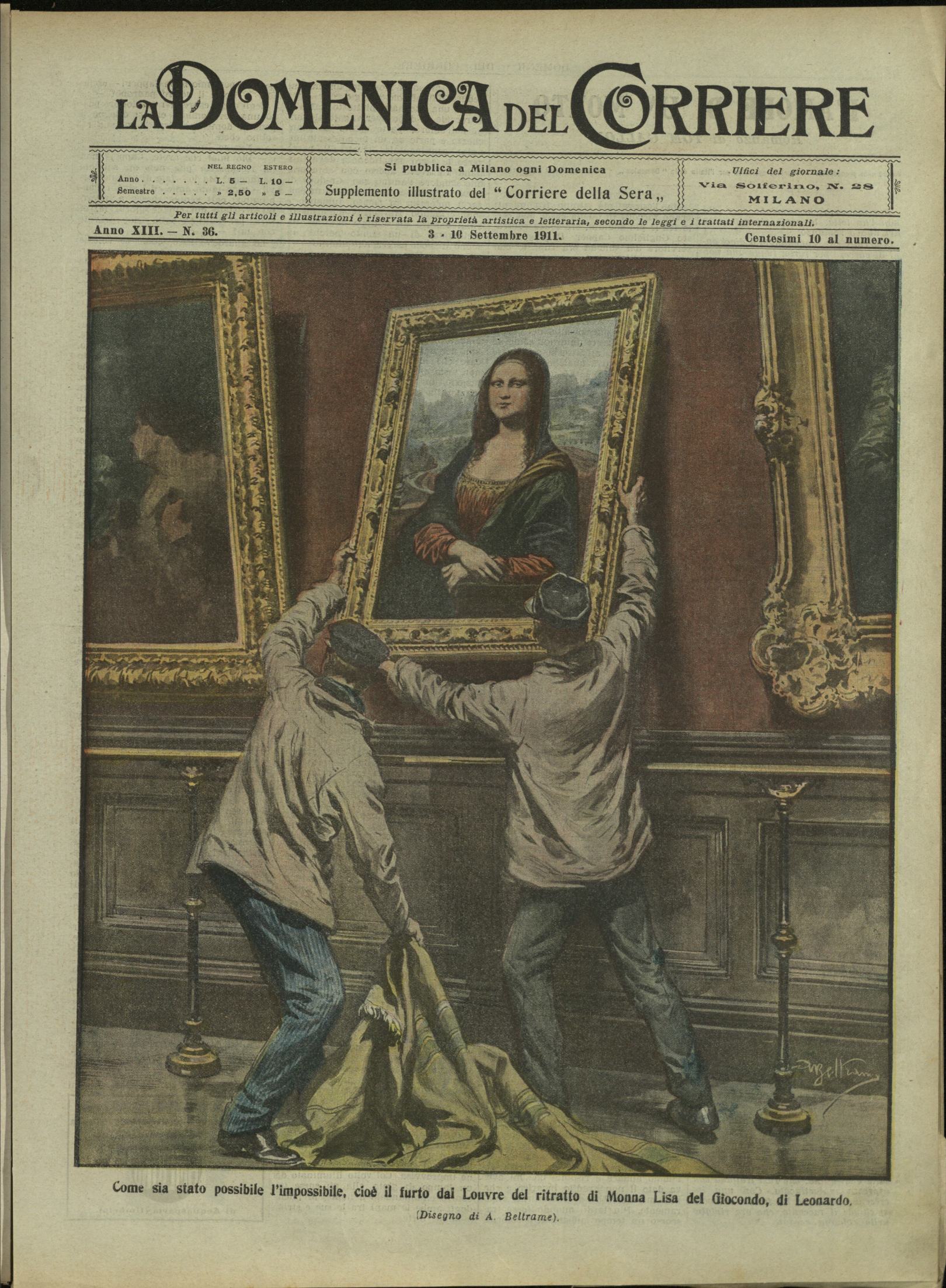 LA DOMENICA DEL CORRIERE 3 - 10 Settembre 1911 Anno …