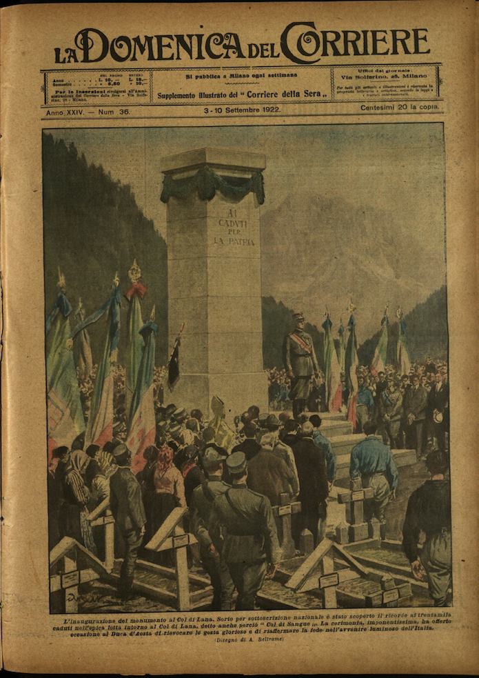 LA DOMENICA DEL CORRIERE. 3 - 10 settembre 1922. Anno …