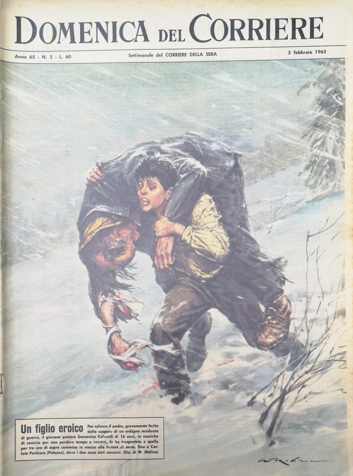 LA DOMENICA DEL CORRIERE 3 Febbraio 1963 Anno 65 - …